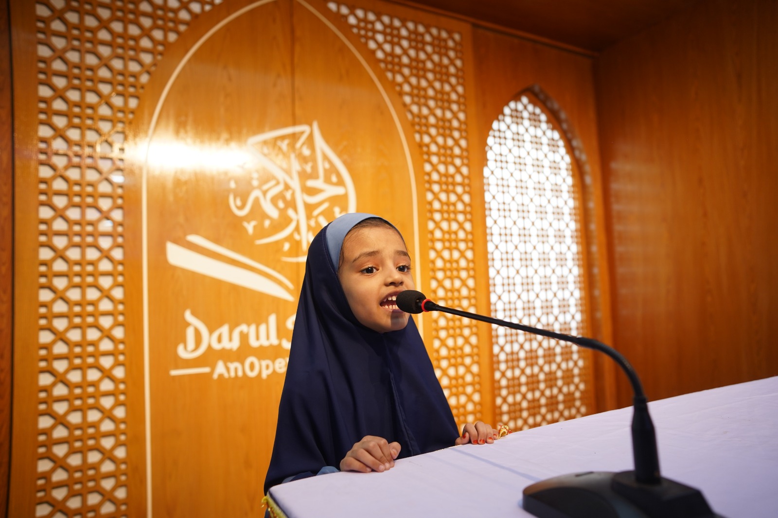 Students taking part in presentation activities